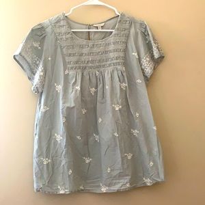Lucky Brand embroidered top